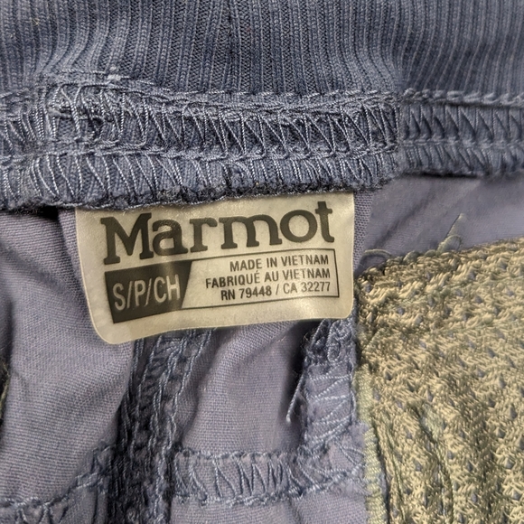 Marmot Hadley Convertible to Capri Monsoon Blue Hiking Pants Small - Picture 9 of 9